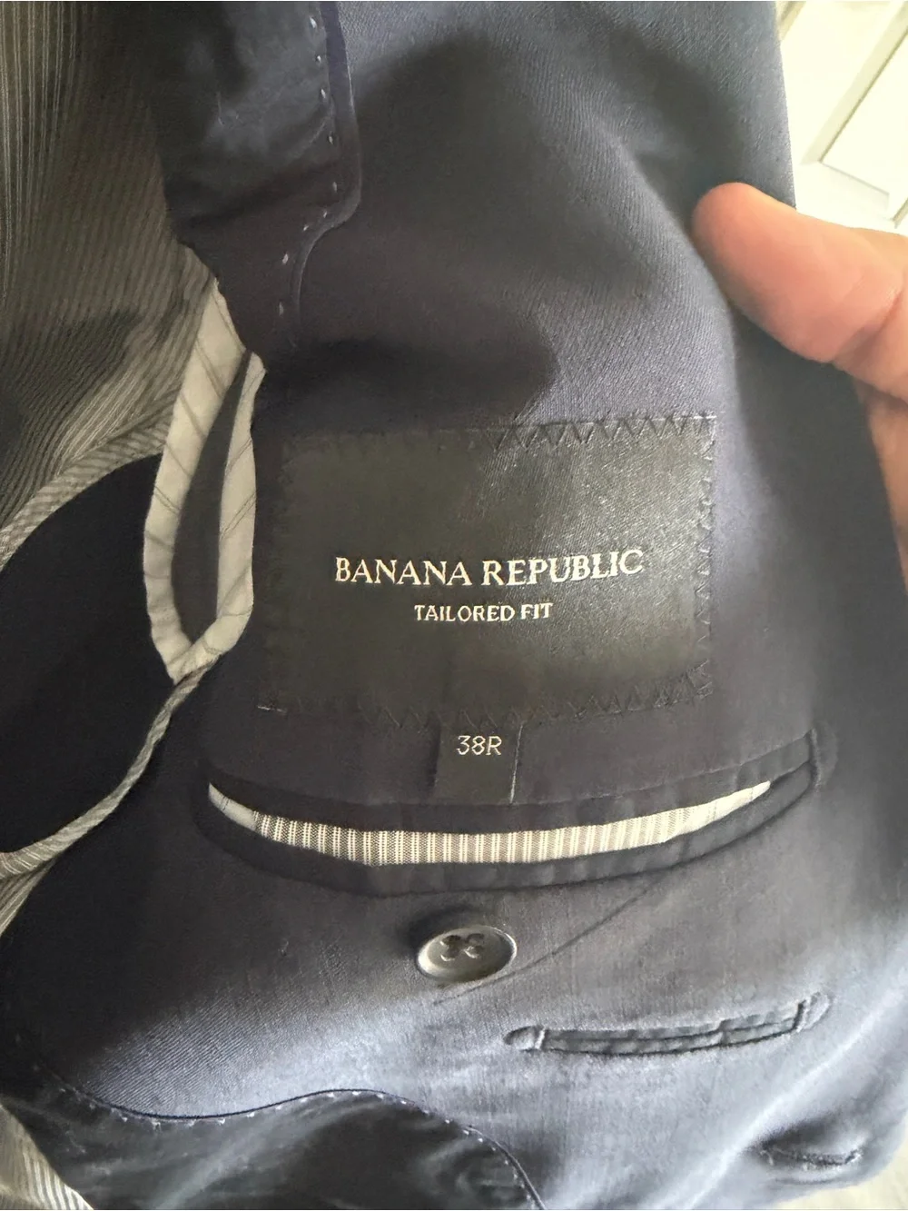 Banana Republic Men's Navy Two-Button Suit Jacket & Pants